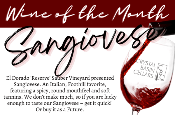 Sangiovese October Wine of the Month