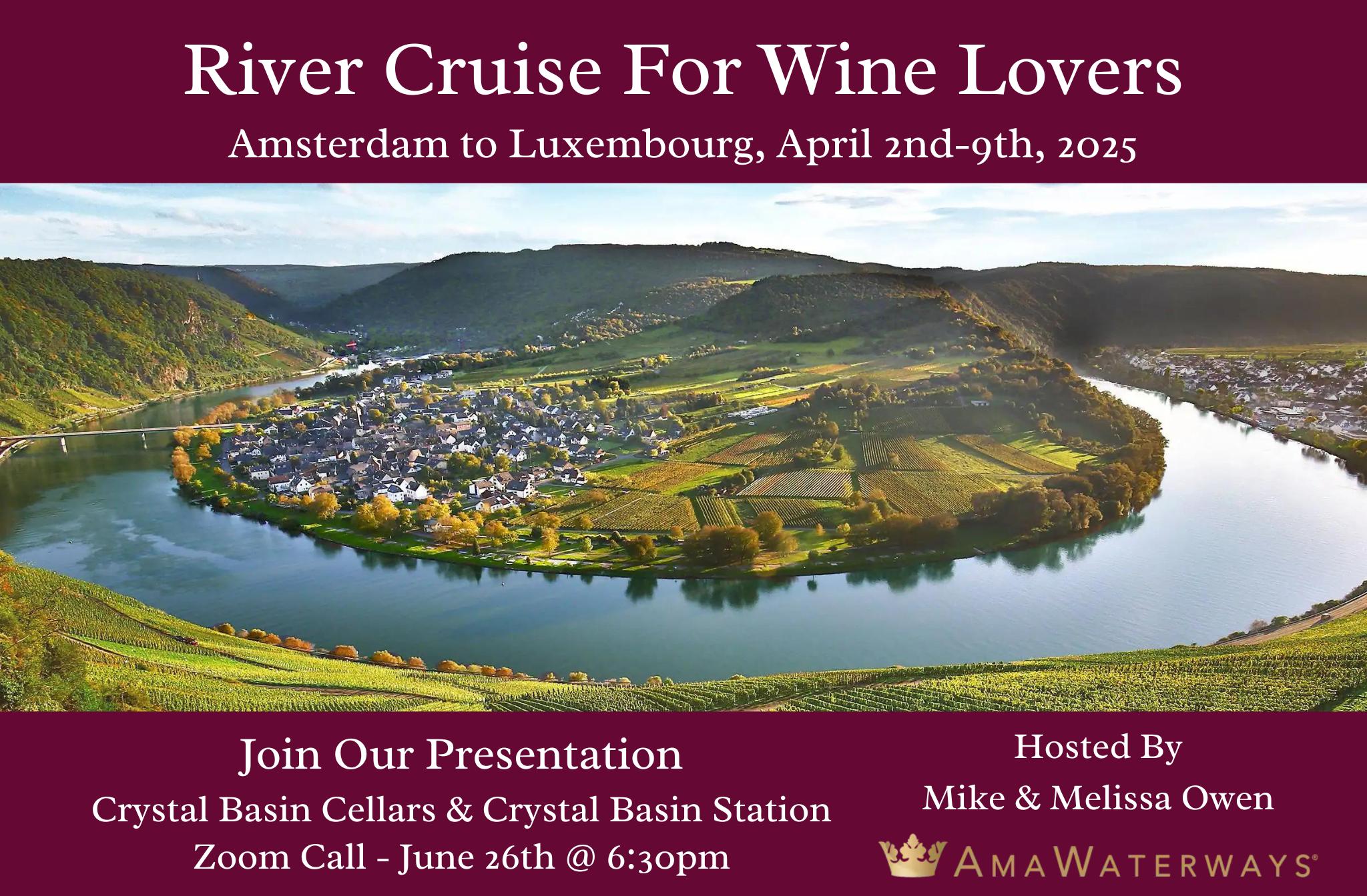 River Cruise For Wine Lovers | Winery in Apple Hill | Camino Wine Events