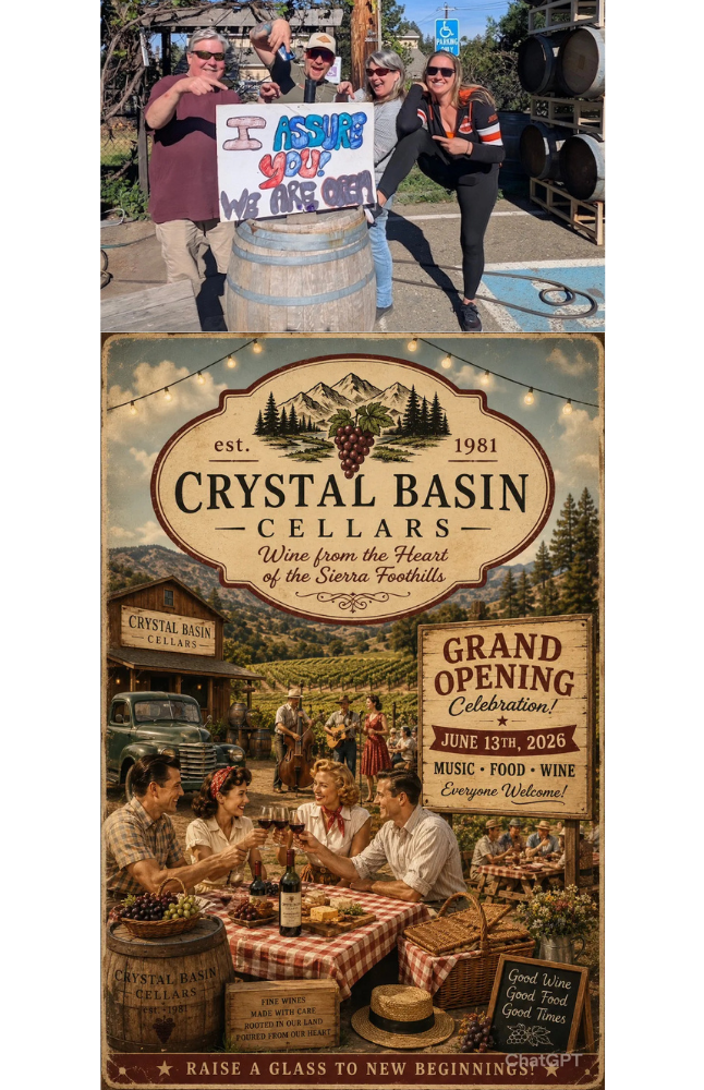 Crystal Basin Events | Wine Tasting in Placerville Grand Opening