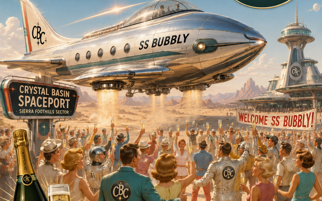 Stellar Deal on Bubbly at Crystal Basin! Get it before it blasts off…