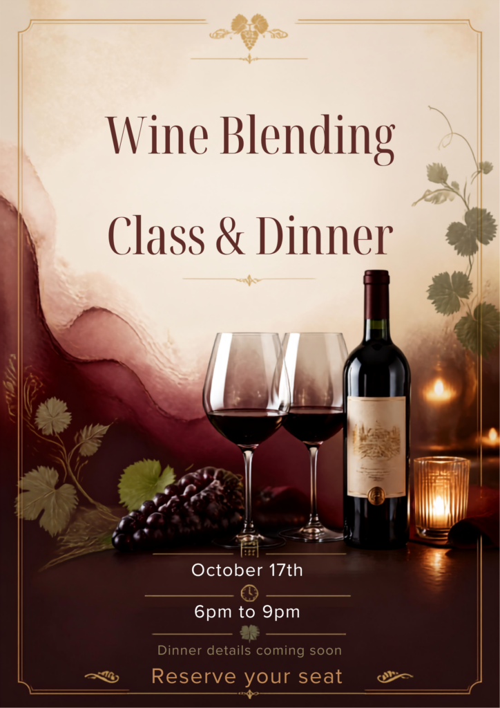 Wine Blending Class October 17th | Wine Tasting in Placerville