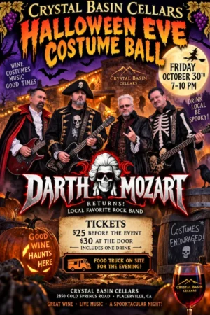 Halloween Eve Costume Ball | Wine Tasting in Placerville